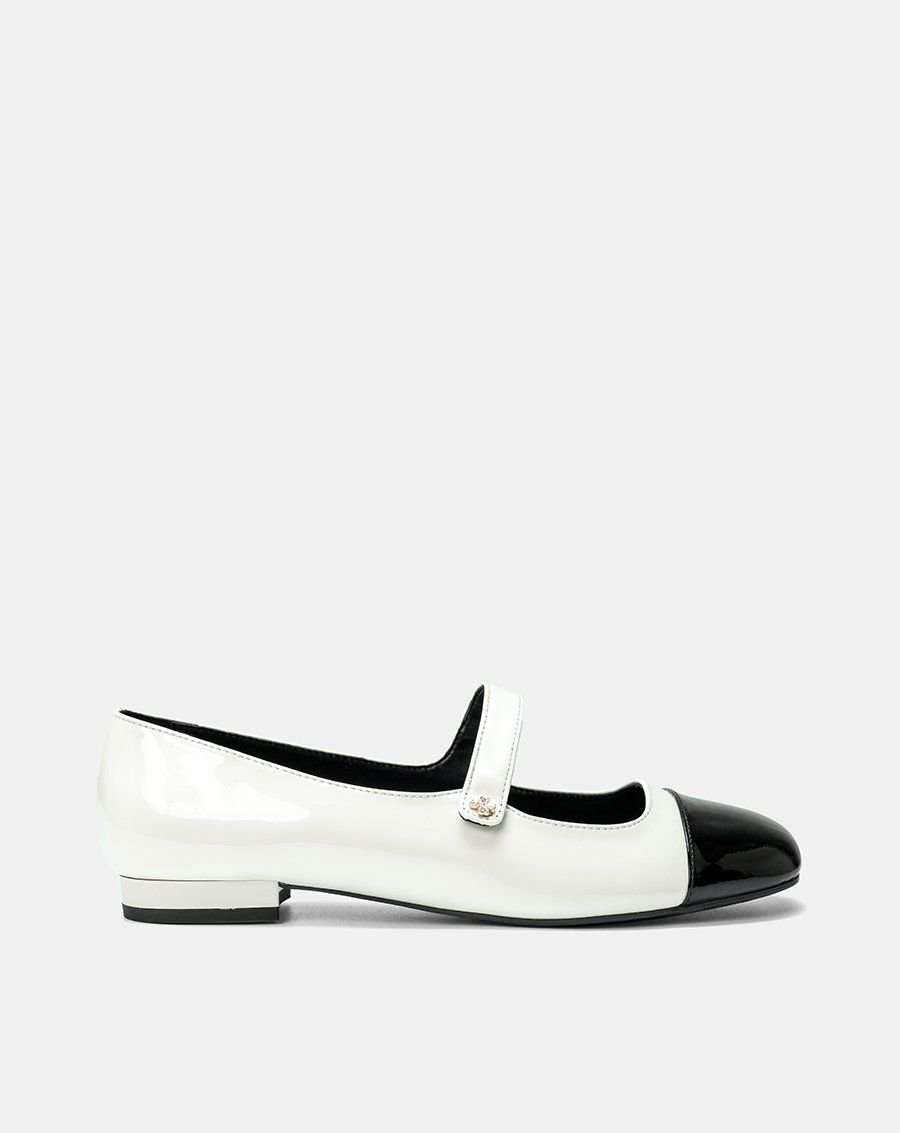 Giày Búp Bê Búp Bê Phối Toe Cap