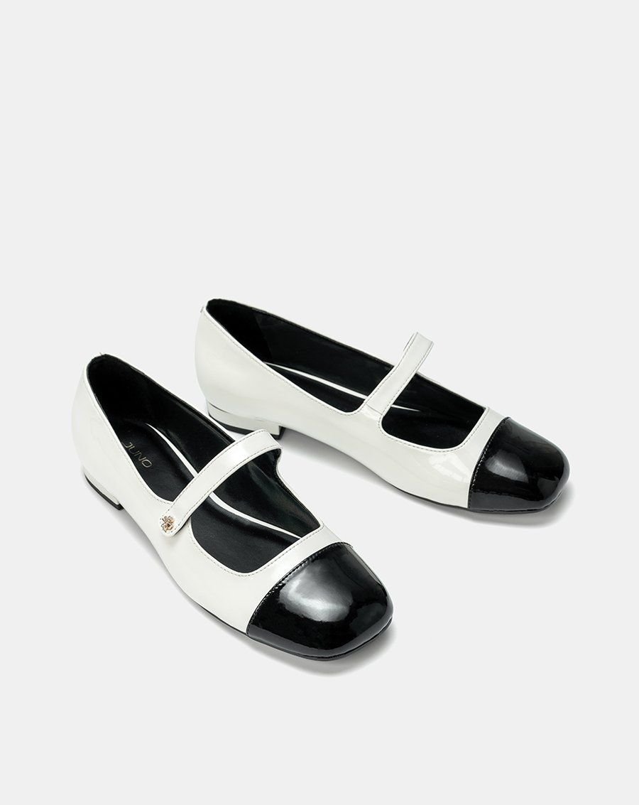 Giày Búp Bê Búp Bê Phối Toe Cap