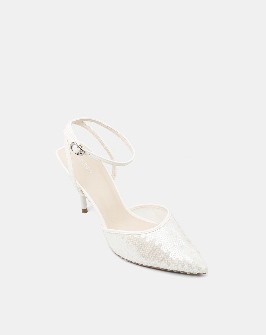 Giày Cao Gót Phối Liệu Sequin