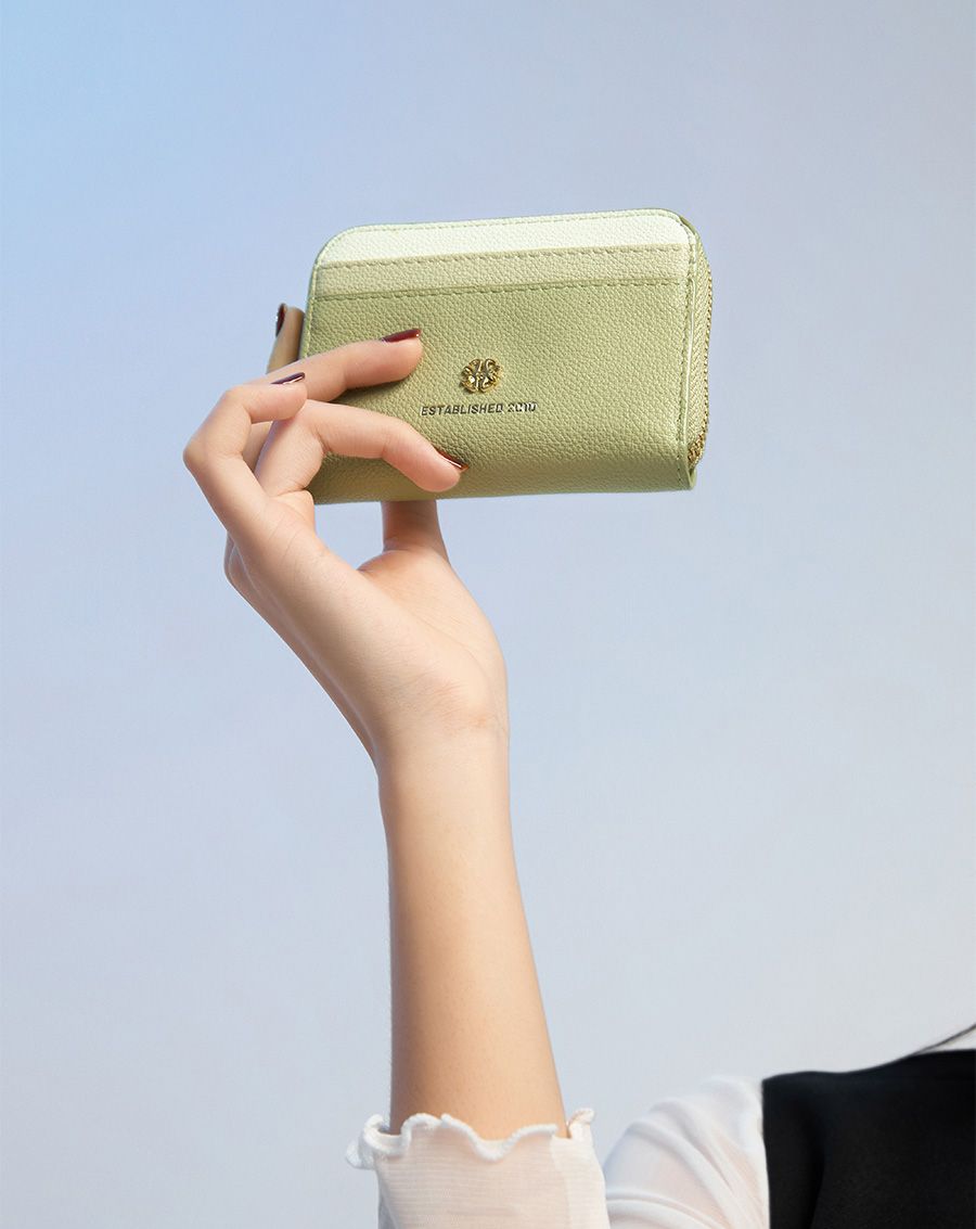 Ví Ví Ngắn Cầm Tay Có Dây Kéo