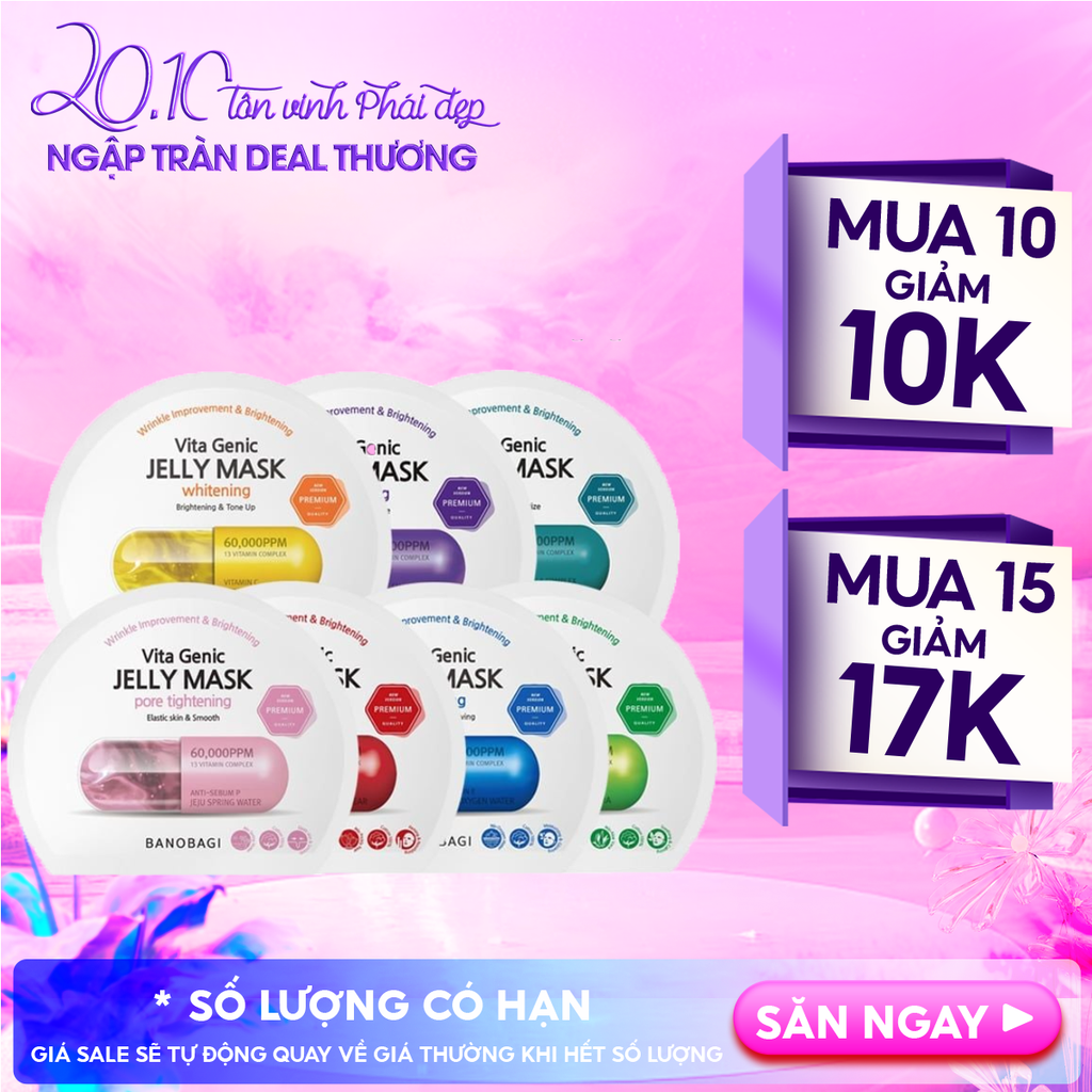 Mặt Nạ Banobagi Dưỡng Da Chuyên Sâu Vita Genic Jelly Mask 30g