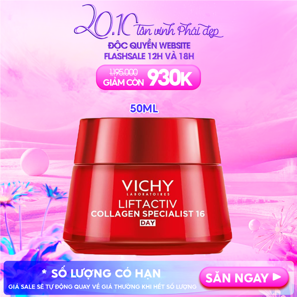 Kem Dưỡng Vichy Collagen Cải Thiện Lão Hóa Da Liftactiv Collagen Specialist