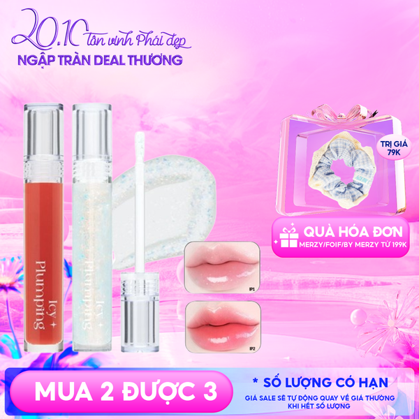 Son Bóng Cho Môi Căng Mọng Merzy Icy Plumping Lip Gloss 4.5g