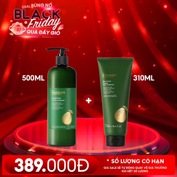 Dầu Gội Cocoon Tinh Chất Dầu Bưởi Giúp Giảm Gãy Rụng & Hỗ Trợ Mọc Tóc Pomelo Shampoo