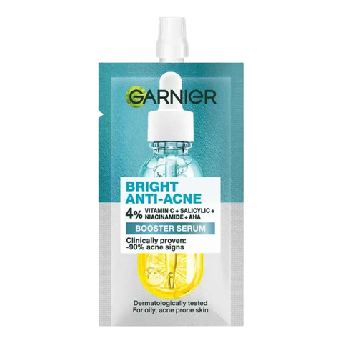 Tinh Chất Dưỡng Sáng Da, Mờ Thâm Nám Garnier Skin Naturals Bright Complete Anti - Acne Booster Serum 7.5ML