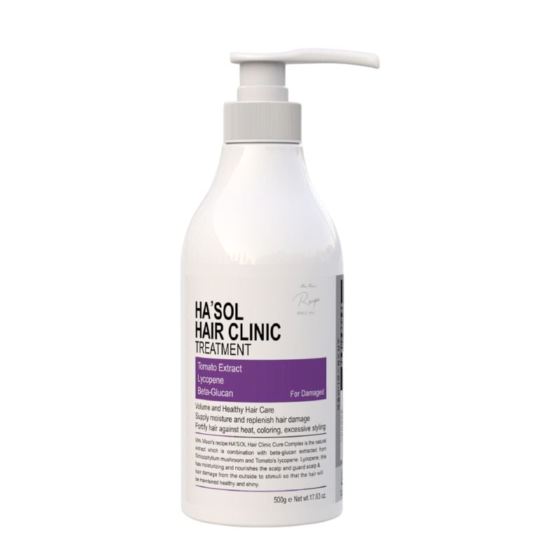 Kem Ủ Tóc Ha'sol Hỗ Trợ Phục Hồi, Dưỡng Tóc Mềm Mịn Hair Clinic Treatment 500g