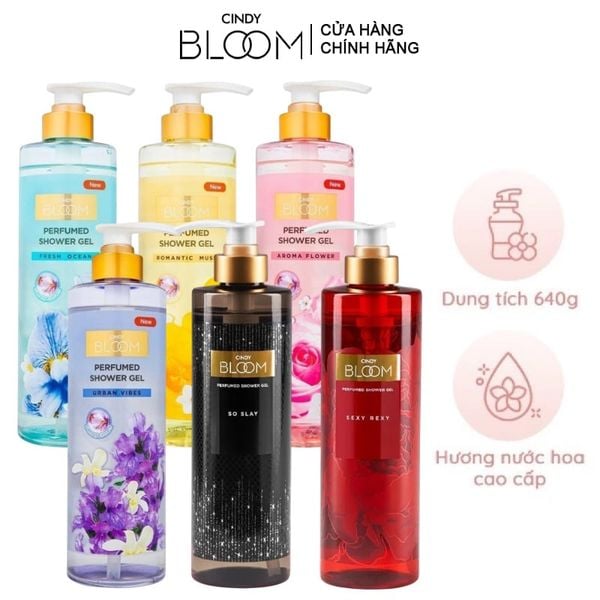 Sữa Tắm Hương Nước Hoa Cindy Bloom Shower Gel 640g