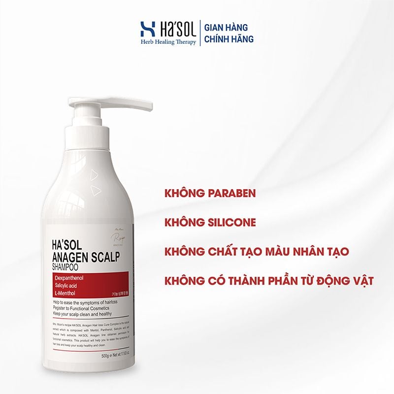 Dầu Gội Ha'sol Hỗ Trợ Giảm Rụng Tóc Anagen Scalp Shampoo 500g