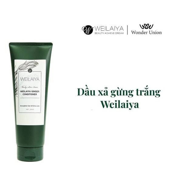 Dầu Xả Dưỡng Ẩm Tóc, Chiết Xuất Gừng, Hà Thủ Ô Weilaiya Ginger Conditioner 250ml