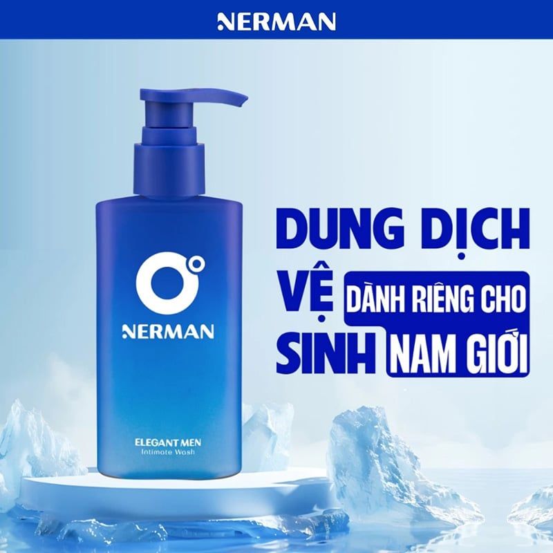 Dung Dịch Vệ Sinh Nam Nerman Elegant Men Intimate Wash 100ml (Che tên sản phẩm khi giao hàng)