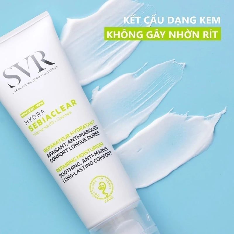 Kem Dưỡng Ẩm SVR Hỗ Trợ Giảm Thâm Mụn Cho Da Dầu Sebiaclear Hydra 40ml