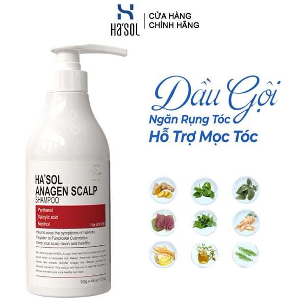 Dầu Gội Ha'sol Hỗ Trợ Giảm Rụng Tóc Anagen Scalp Shampoo 500g