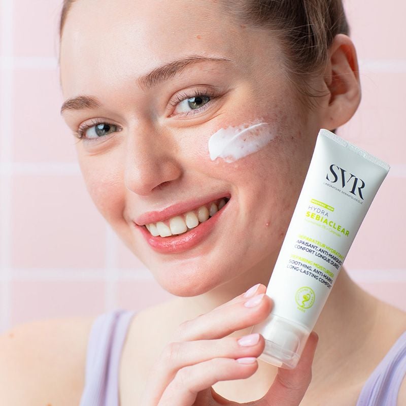 Kem Dưỡng Ẩm SVR Hỗ Trợ Giảm Thâm Mụn Cho Da Dầu Sebiaclear Hydra 40ml