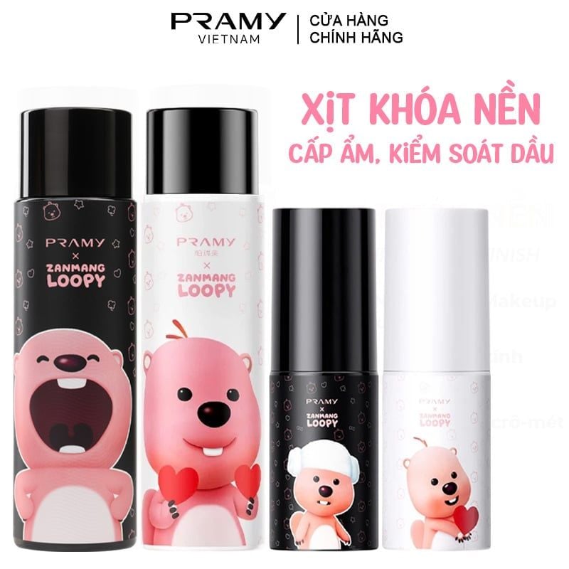 Xịt Khóa Nền Cố Định Trang Điểm Pramy Setting Spray Finish