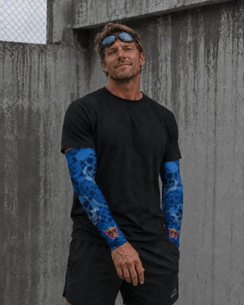 Ống Tay Chống Nắng Blue Skulls UV Sleeves WS203730-05 | Wildside
