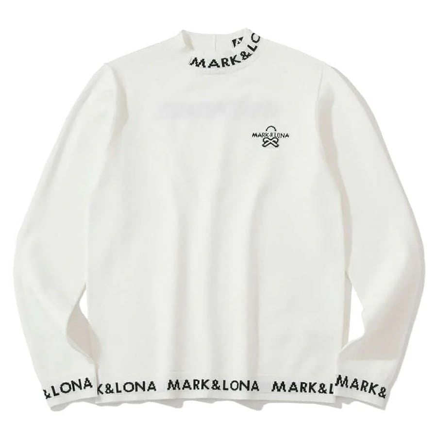 Áo golf tay dài nữ Option Viscose Mock Neck Sweater MLW-5A-AB01 (WhiteÁo golf tay dài nữ Option Viscose Mock Neck Sweater MLW-5A-AB01 (White) | MARK & LONA