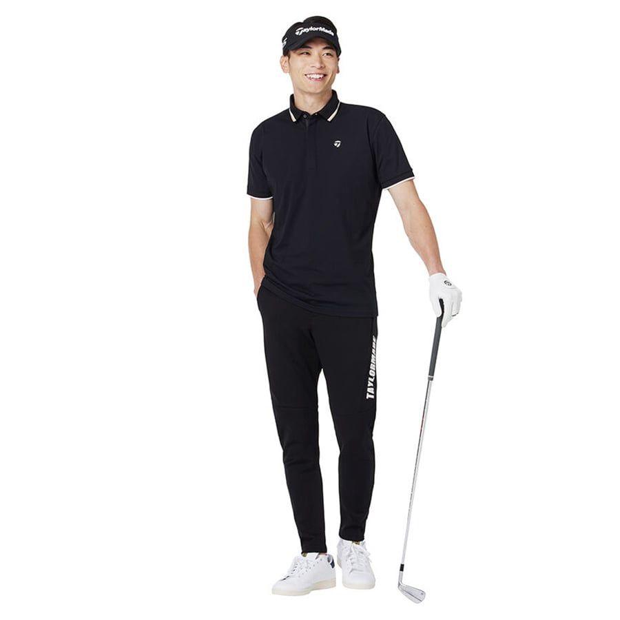 Áo golf tay ngắn nam TM Basic S/S 2MFPO-UN343 Black U26724 | TaylorMaÁo golf tay ngắn nam TM Basic S/S 2MFPO-UN343 Black U26724 | TaylorMade