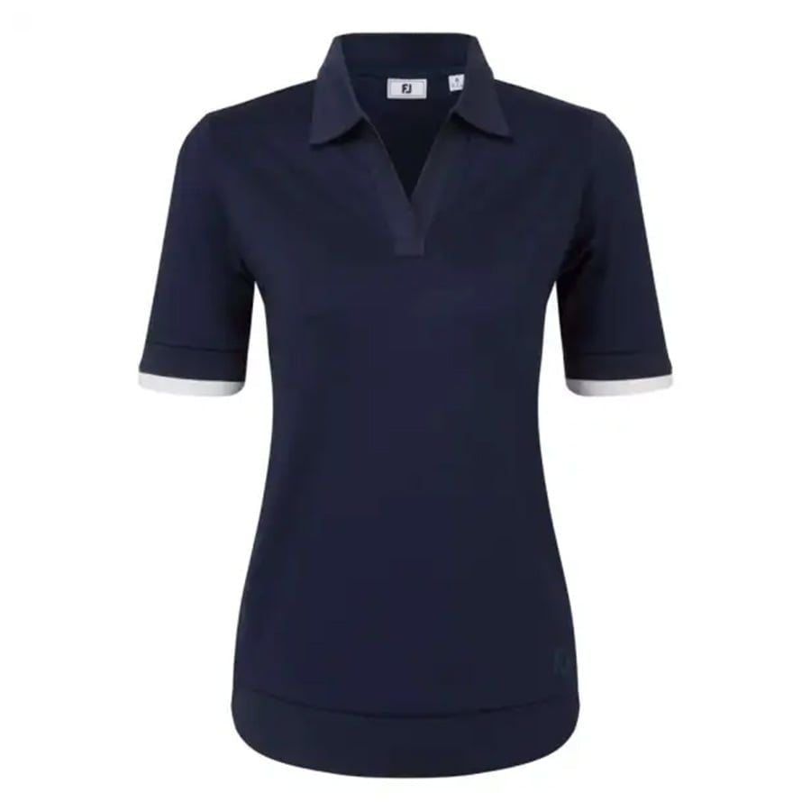 Áo Golf Nữ Tay Ngắn Texture Knit Polo 39567 | FootjoyÁo Golf Nữ Tay Ngắn Texture Knit Polo 39567 | Footjoy