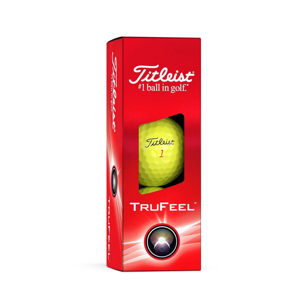 Hộp 12 bóng golf TruFeel 2 lớp 2024 màu Vàng | Titleist