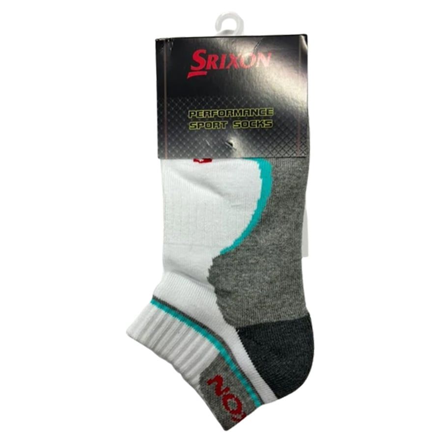 Vớ Golf Cổ Ngắn Footie Socks White/Turquoise 12127586 | SrixonVớ Golf Cổ Ngắn Footie Socks White/Turquoise 12127586 | Srixon