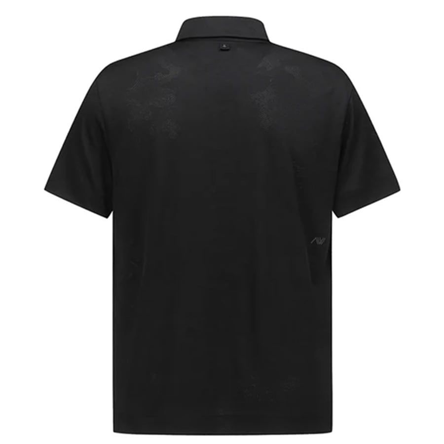 Áo golf nam tay ngắn Jacquard Collar Short T-Shirt - Black AGEMMTS50BK