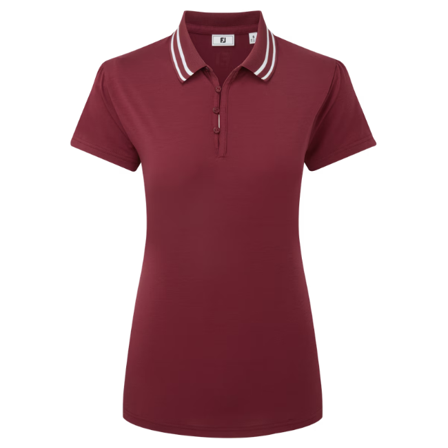 Áo Golf Nữ Tay Ngắn Loop Button Short Sleeve Polo 40852 | FootJoyÁo Golf Nữ Tay Ngắn Loop Button Short Sleeve Polo 40852 | FootJoy