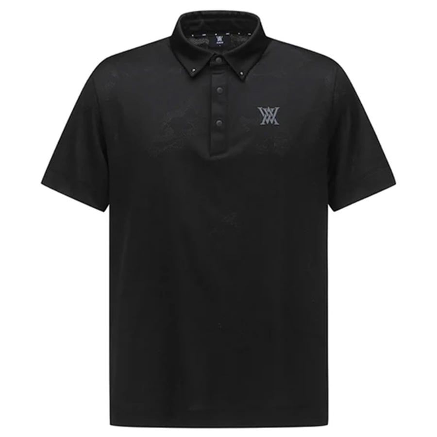 Áo golf nam tay ngắn Jacquard Collar Short T-Shirt - Black AGEMMTS50BKÁo golf nam tay ngắn Jacquard Collar Short T-Shirt - Black AGEMMTS50BK | Anew Golf