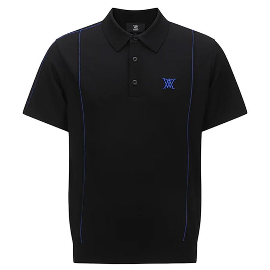 Áo golf nam tay ngắn Short-Sleeved Pullover - Black AGEMMKN02BK | AnewÁo golf nam tay ngắn Short-Sleeved Pullover - Black AGEMMKN02BK | Anew Golf