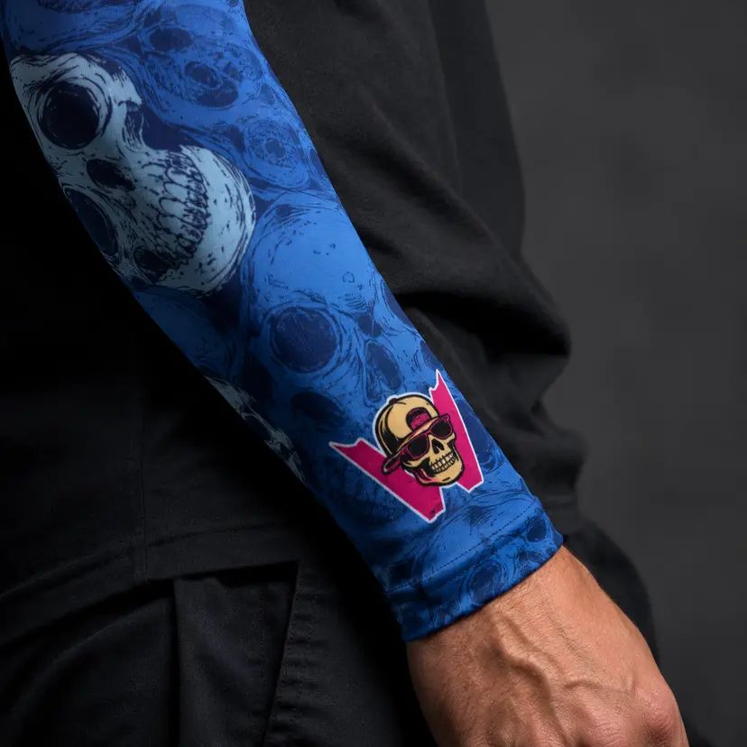 Ống Tay Chống Nắng Blue Skulls UV Sleeves WS203730-05 | Wildside