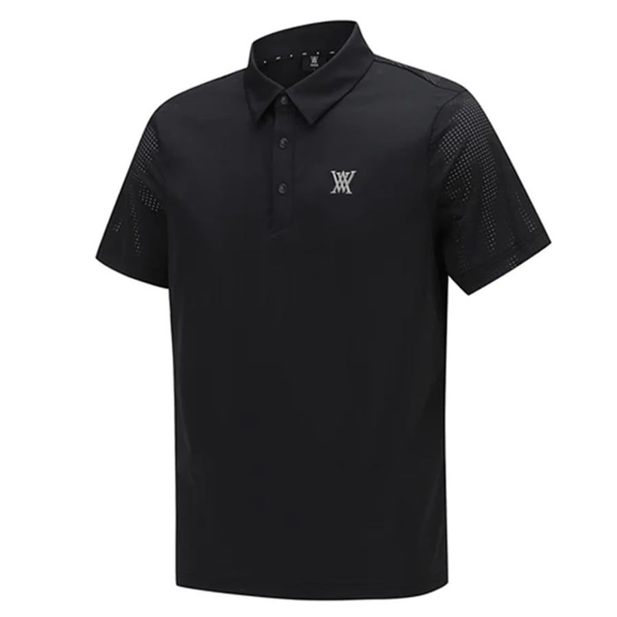 Áo golf nam tay ngắn Signature Logo Short T-Shirt - Black AGEMMTS01BK