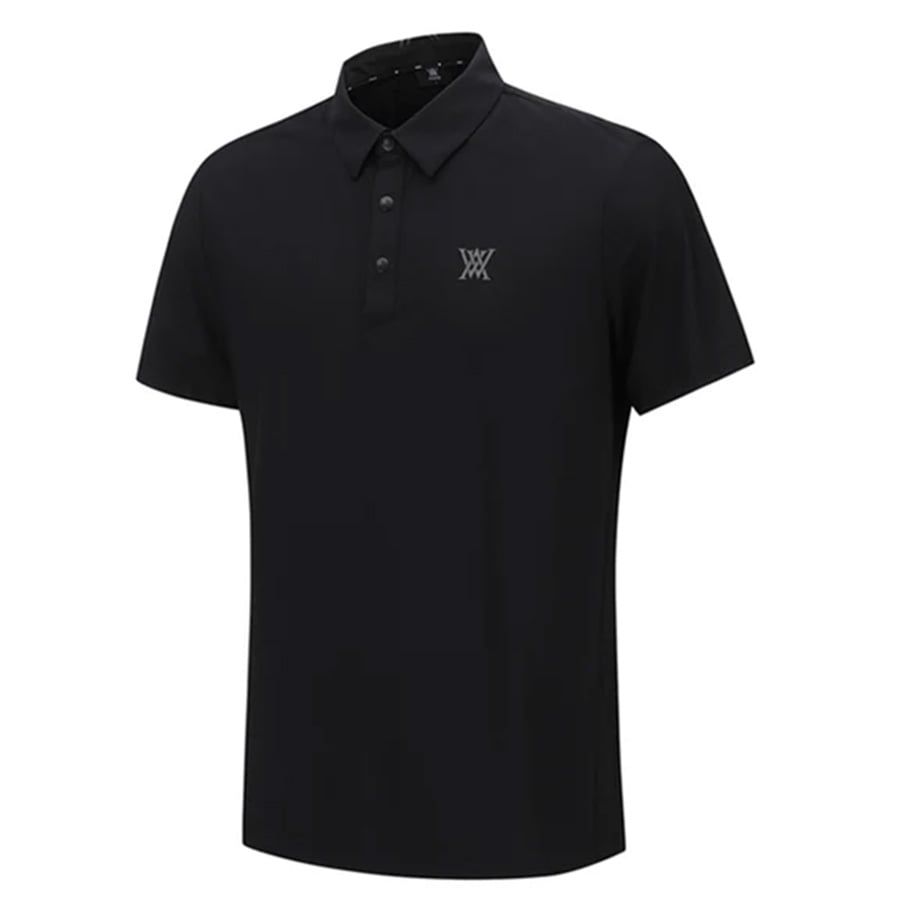 Áo golf nam tay ngắn Sporty Short T-Shirt - Black AGEMMTS02BK | Anew G