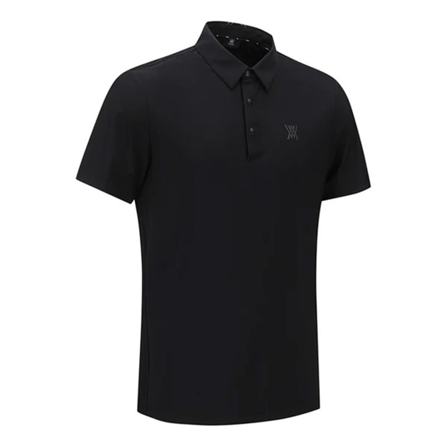 Áo golf nam tay ngắn Sporty Short T-Shirt - Black AGEMMTS02BK | Anew G