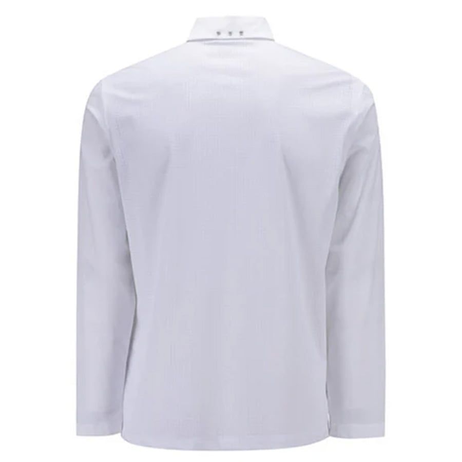 Áo golf nam tay dài Band Detail Long T-Shirt - White AGEMMTS22WH | Ane