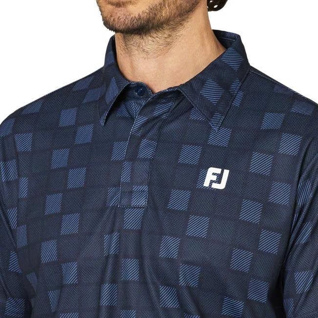 Áo Golf Nam Tay Ngắn Short Sleeve Print Shirts Dark Navy 34690 | FootJ