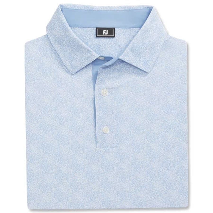 Áo golf nam tay ngắn Speckle Print Lisle Blue Jay/White 32772 | FootJoÁo golf nam tay ngắn Speckle Print Lisle Blue Jay/White 32772 | FootJoy