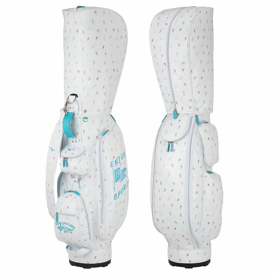 Túi gậy golf ENJOY SPORTS CADDY BAG White 5LJC223401 | MizunoVỏ bọc bảo vệ Túi gậy golf ENJOY SPORTS CADDY BAG White 5LJC223401 | Mizuno