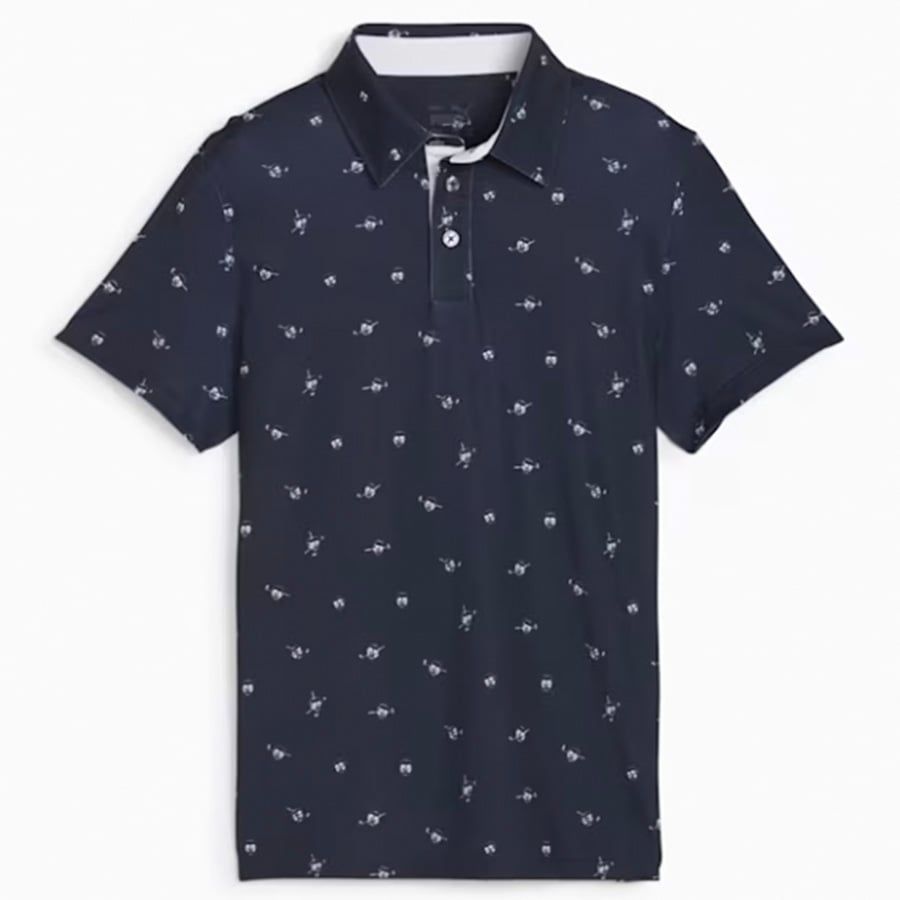 Áo golf tay ngắn trẻ em Mattr Skulls Polo Boys - Deep Navy-Melon PunchÁo golf tay ngắn trẻ em Mattr Skulls Polo Boys - Deep Navy-Melon Punch 62577603 | PUMA
