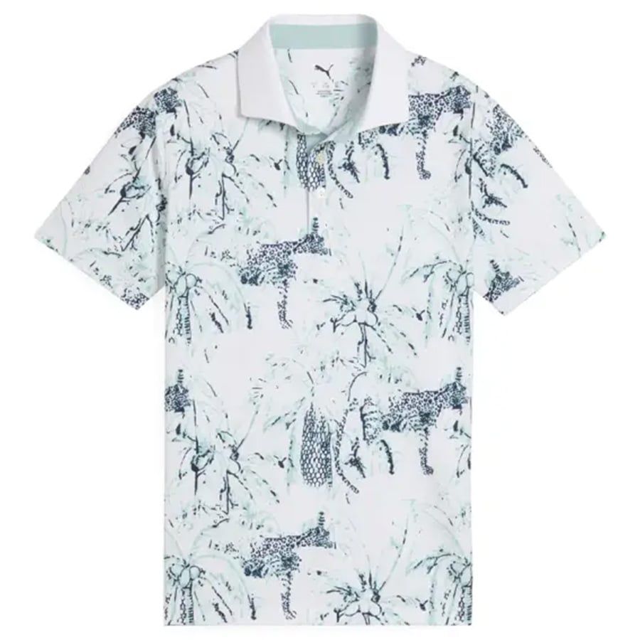 Áo golf tay ngắn trẻ em Boys Mattr Safari Polo - White Glow / Modern MÁo golf tay ngắn trẻ em Boys Mattr Safari Polo - White Glow / Modern Mint 63113801 | PUMA
