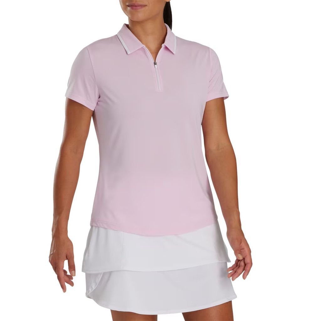 Áo Golf Nữ Tay Ngắn Short Sleeve Shirt with Zipper Placket 89778 | Foo