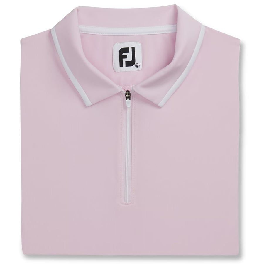 Áo Golf Nữ Tay Ngắn Short Sleeve Shirt with Zipper Placket 89778 | FooÁo Golf Nữ Tay Ngắn Short Sleeve Shirt with Zipper Placket 89778 | FootJoy
