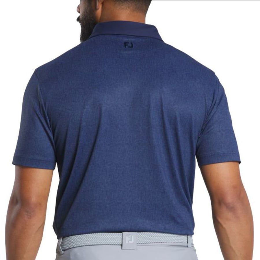 Áo Golf Tay Ngắn FootJoy Tonal Texture Print Pique, Spread Collar 3267