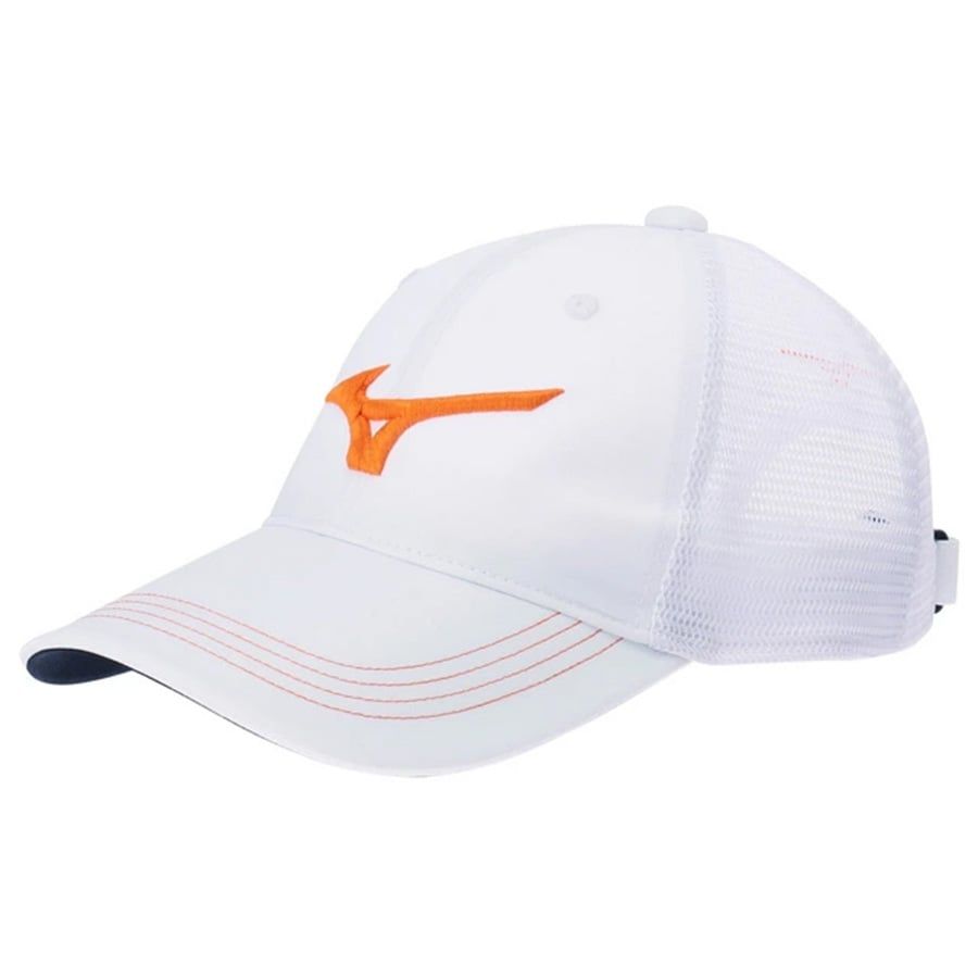 Nón kết golf nam TOUR AMERICAN MESH CAP WHITE/ORANGE E2MW201087 | MizuNón kết golf nam TOUR AMERICAN MESH CAP WHITE/ORANGE E2MW201087 | Mizuno