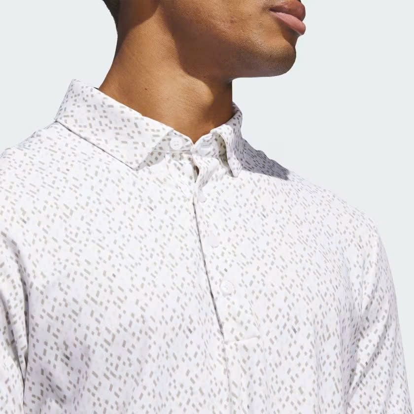 Áo golf nam tay ngắn Ultimate365 Micro Argyle Polo Shirt White / Putty