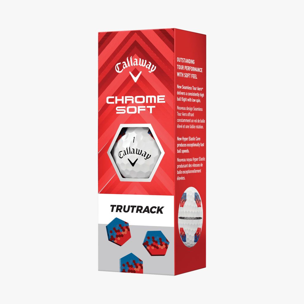 Bóng golf CHROME SOFT 24 TruTracK Blue/Red | Callaway