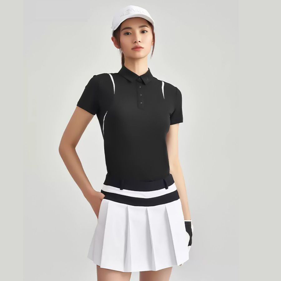 Áo Fit golf nữ BLACK HWJX707R914 | HONMAÁo Fit golf nữ BLACK HWJX707R914 | HONMA