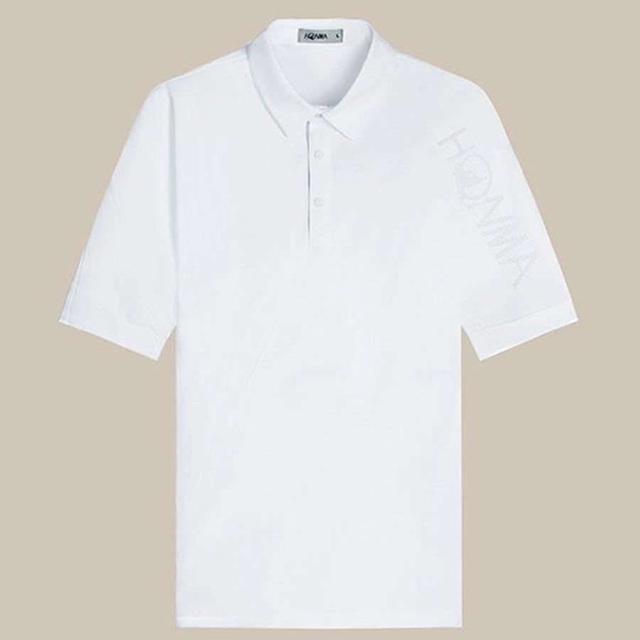 Áo golf nam tay ngắn BRIGHT WHITE HMLC707T224 | HONMAÁo golf nam tay ngắn BRIGHT WHITE HMLC707T224 | HONMA
