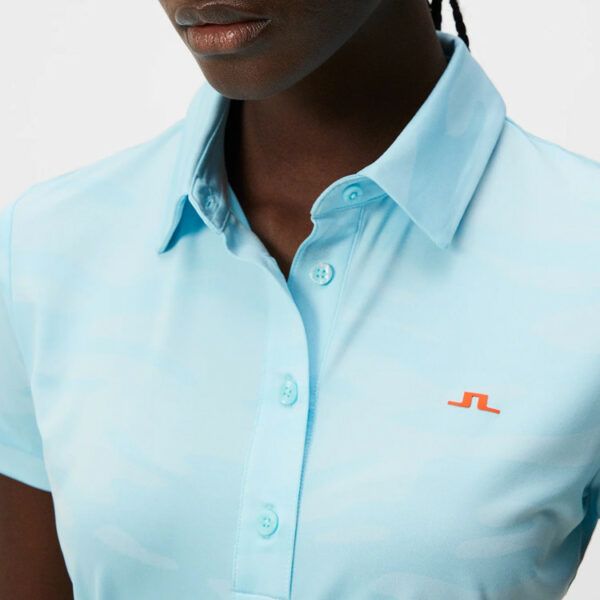 Áo golf nữ tay ngắn Alaya Jacquard Polo Neptune Jacquard Atomizer GWJT
