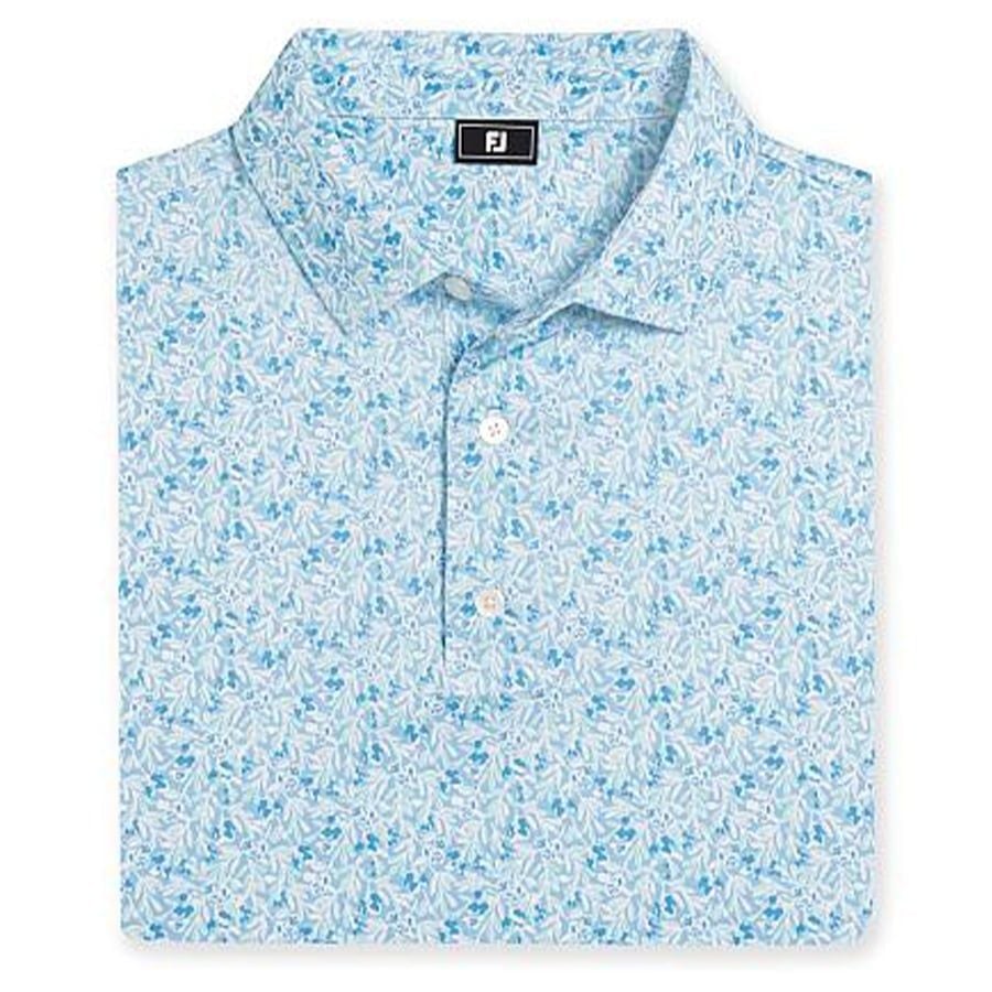 Áo Golf Nam Tay Ngắn Meadow Print Lisle Self Collar 39450 | FootjoyÁo Golf Tay Ngắn Footjoy FJ Meadow Print Lisle Self Collar 39450 | Footjoy