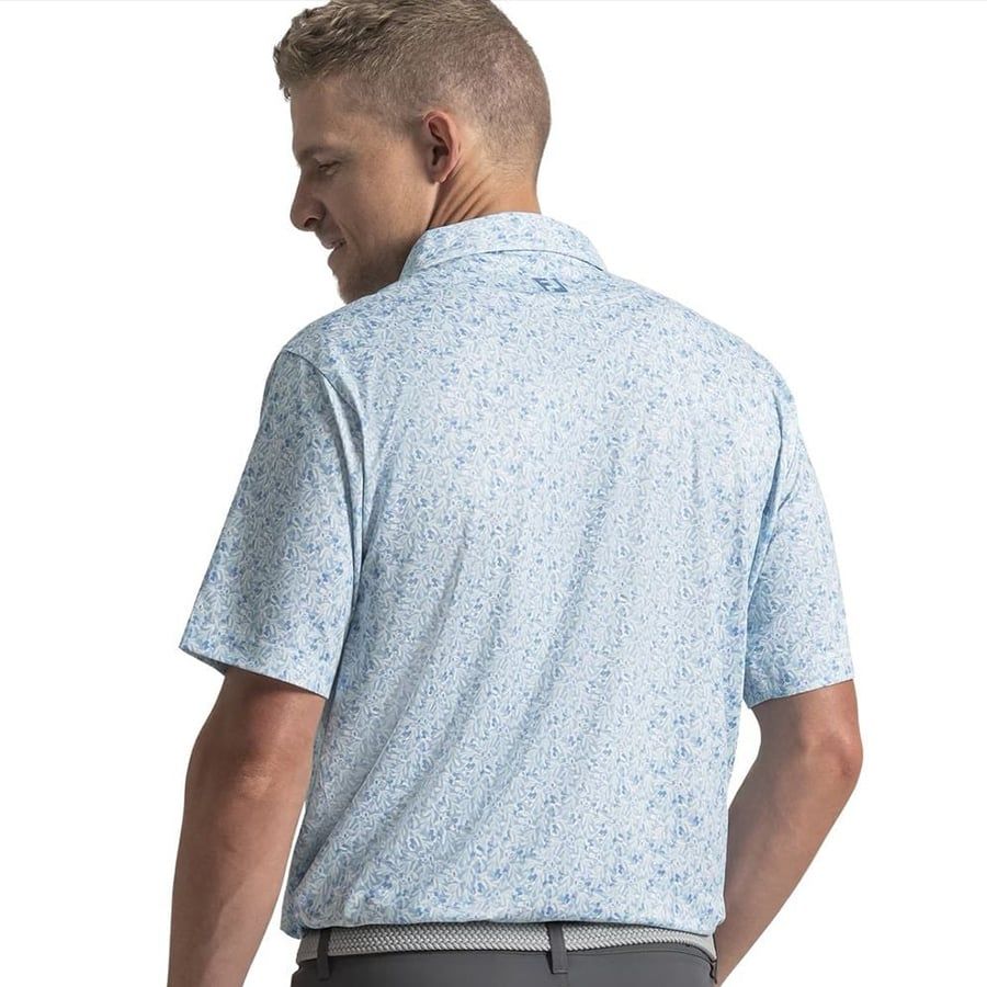Áo Golf Nam Tay Ngắn Meadow Print Lisle Self Collar 39450 | Footjoy