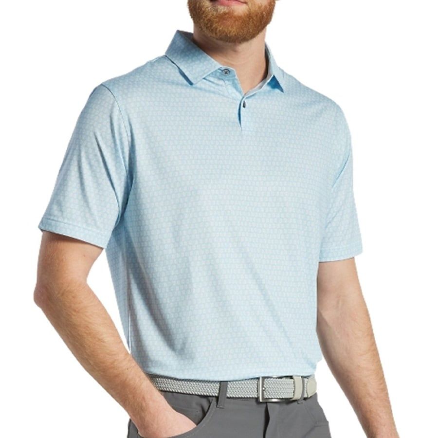Áo Golf Nam Tay Ngắn Salamander Print Lisle, Self Collar 31394 | Foot